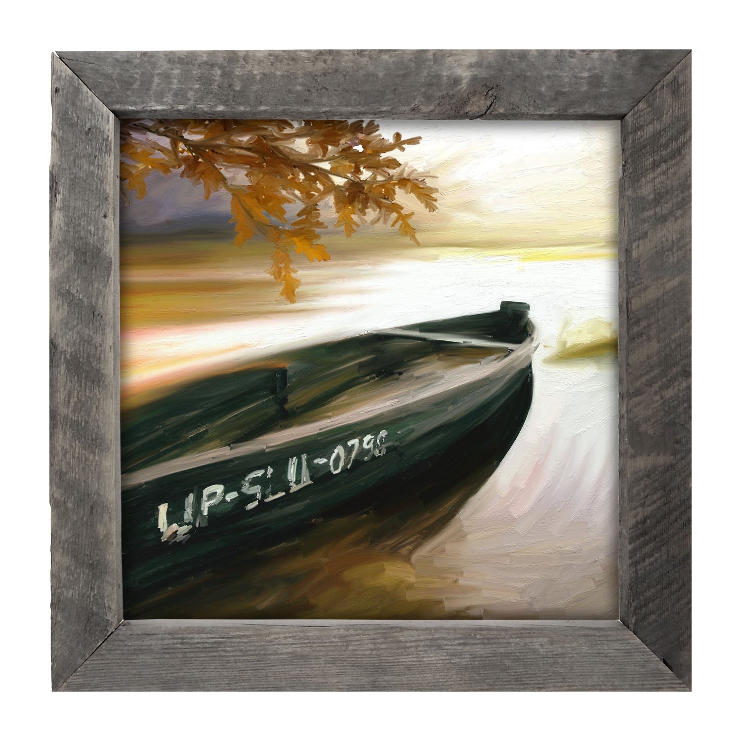 Fishing in The Fall - Framed art