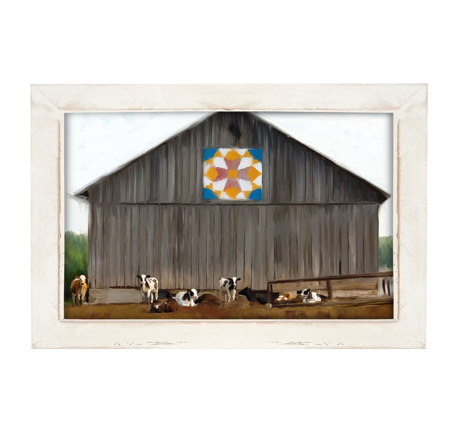 Barn-quilted with cows