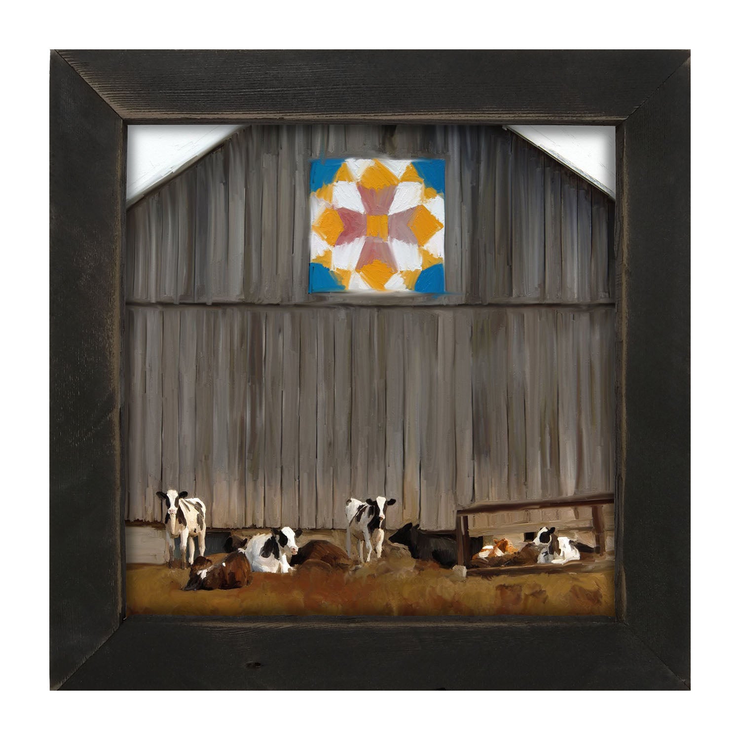 Barn-quilted with cows