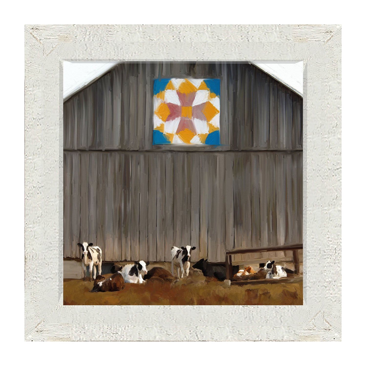 Barn-quilted with cows