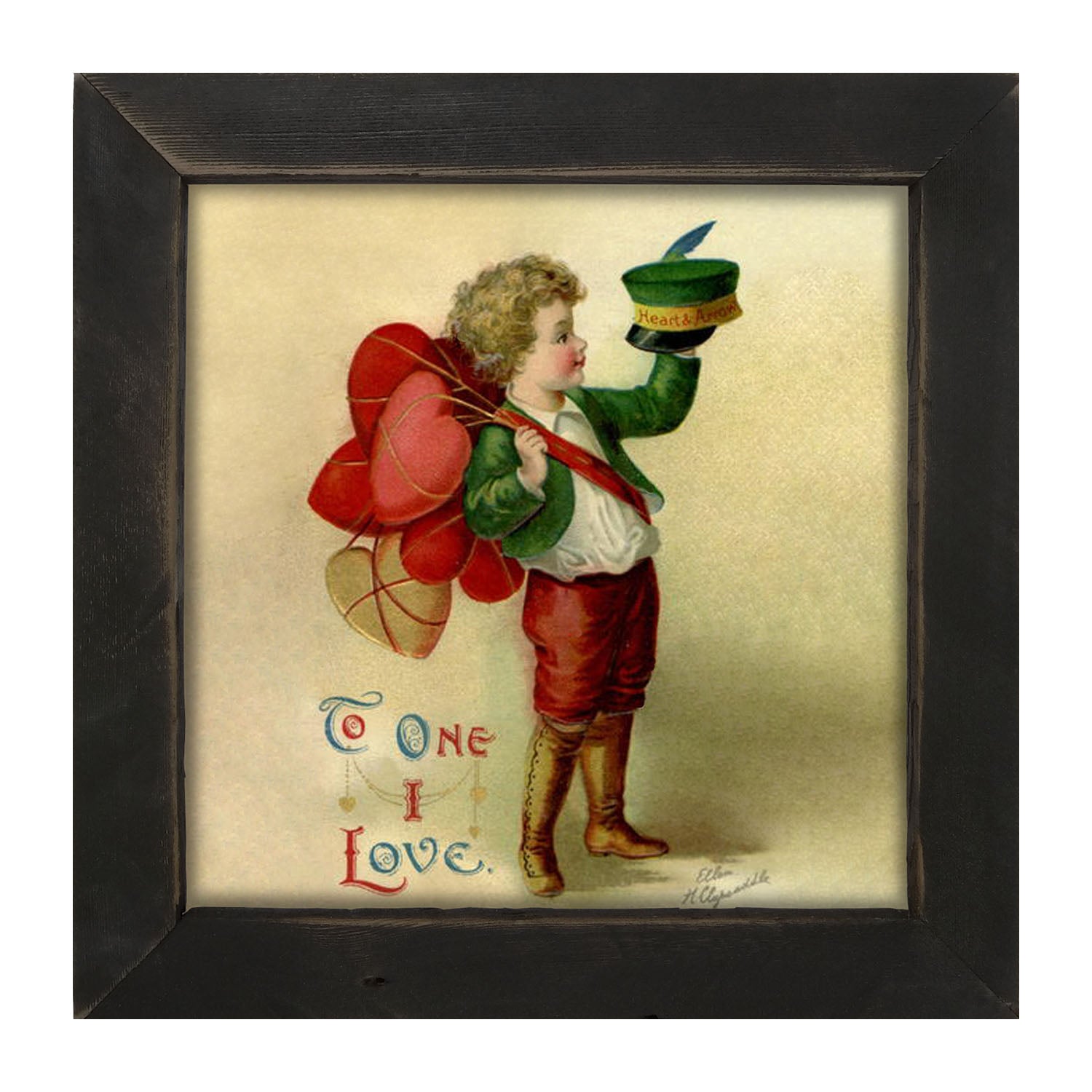 Boy With Heart Collection - Framed art