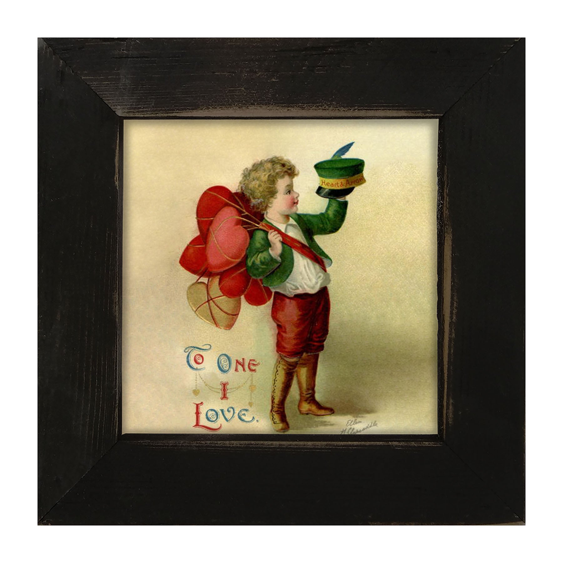 Boy With Heart Collection - Framed art