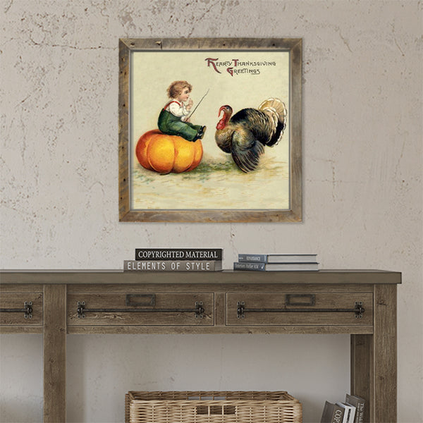 Boy Teaching Turkey