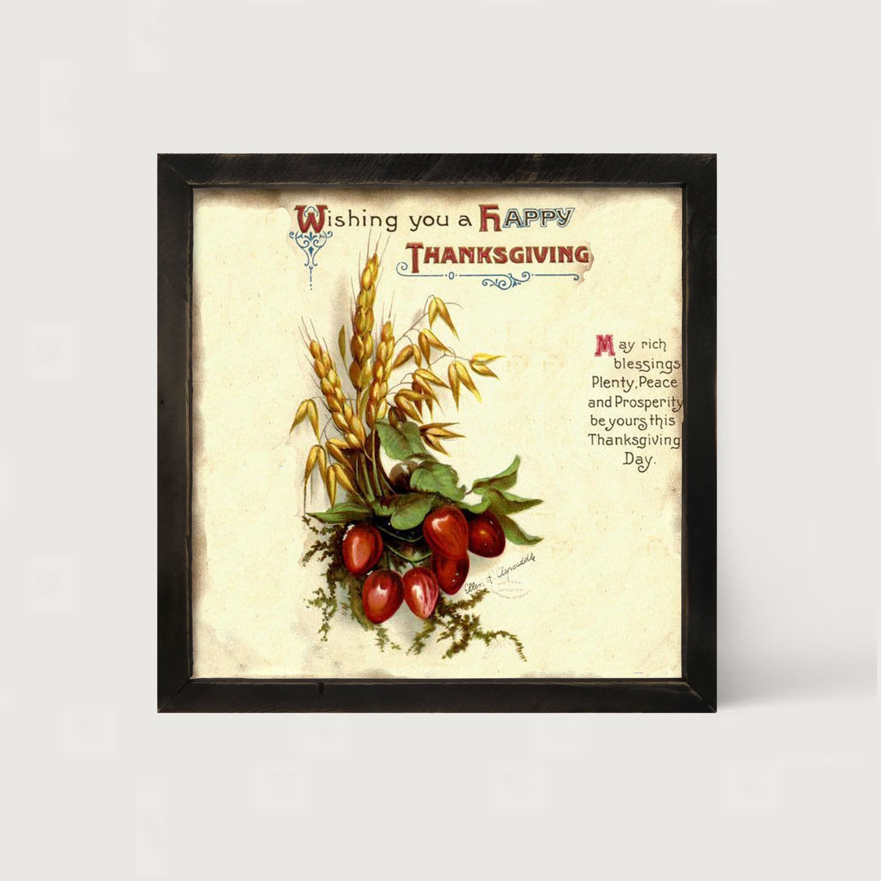 Happy Thanksgiving - Framed art