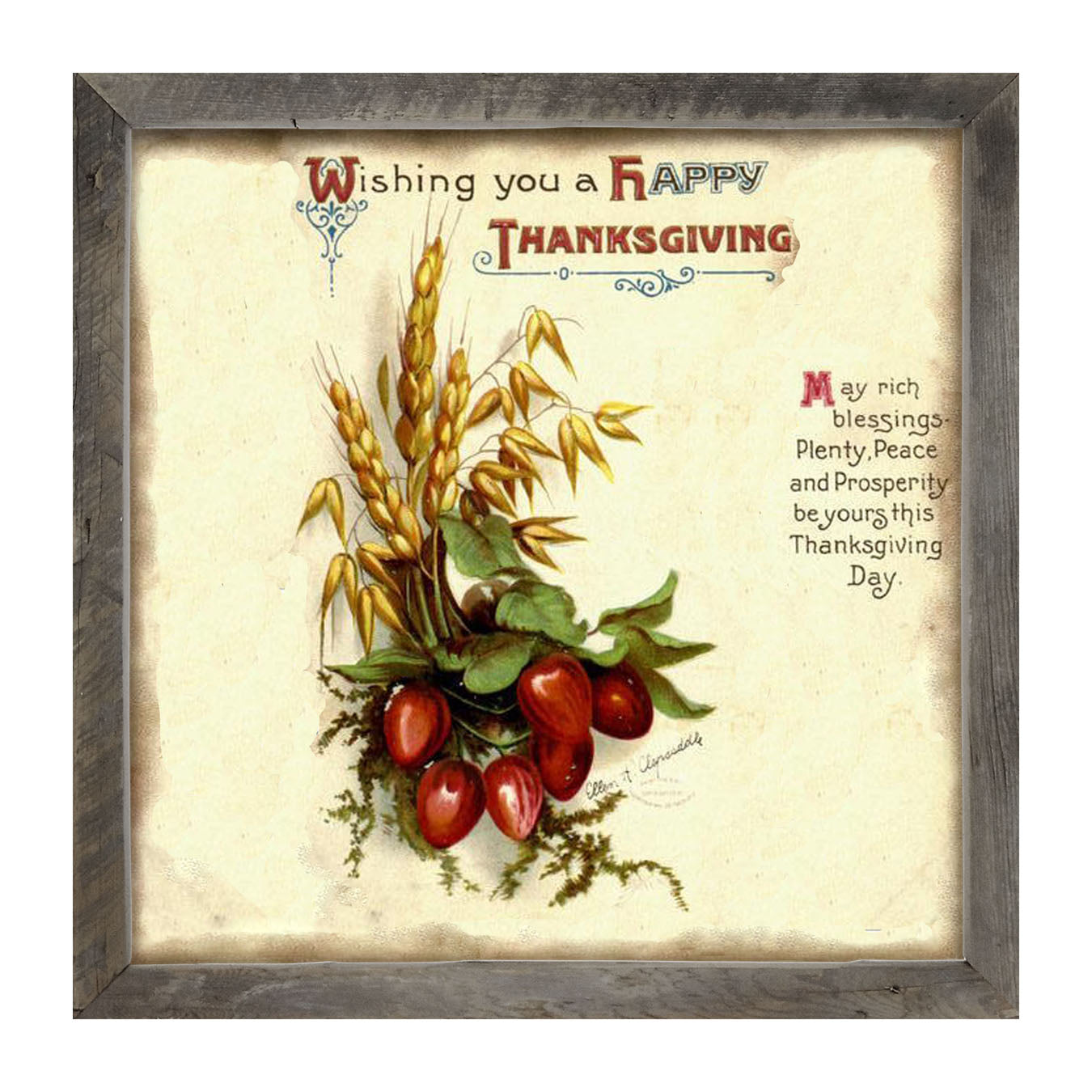 Happy Thanksgiving - Framed art