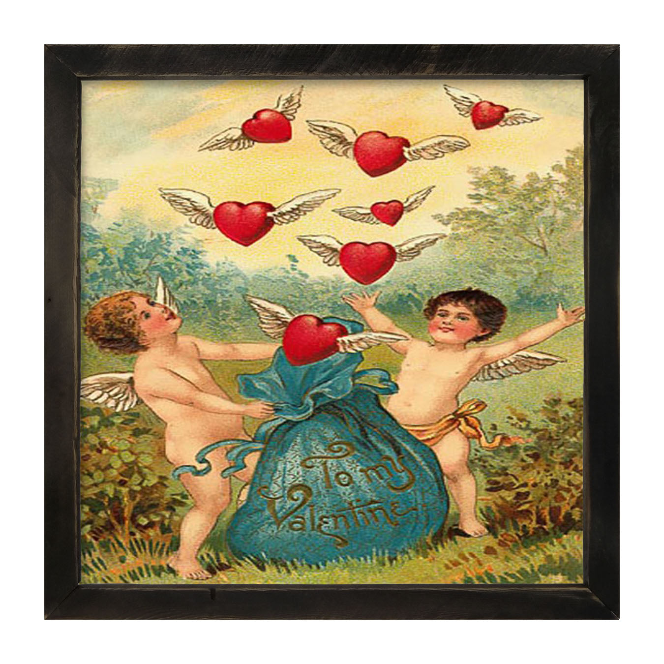 Let The Hearts Out - Framed art