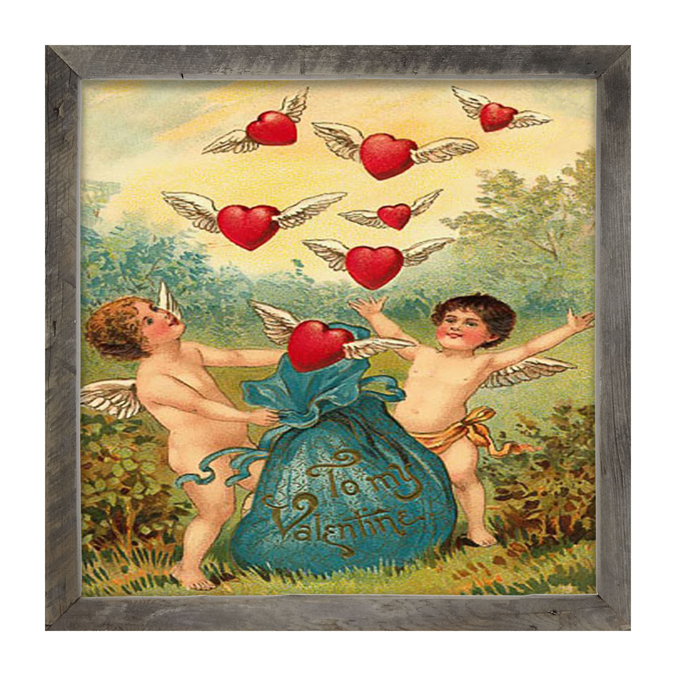 Let The Hearts Out - Framed art