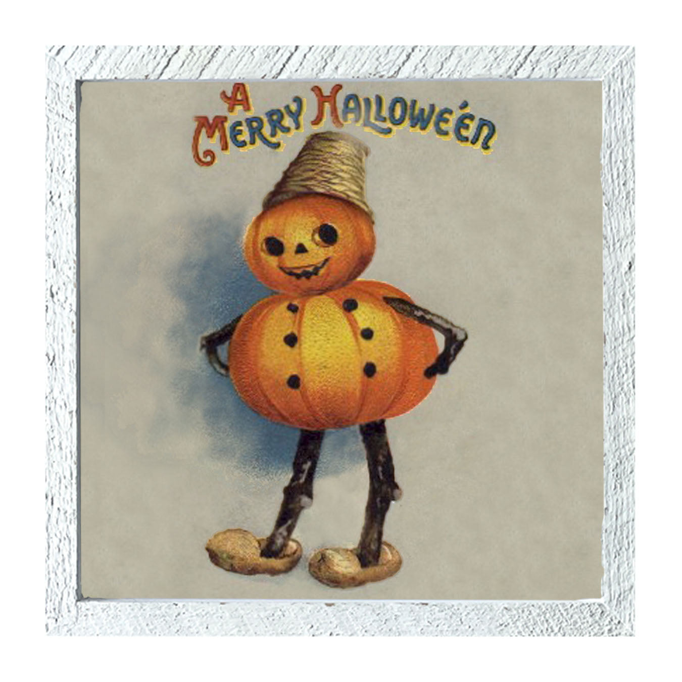 Pumpkin Boy - Framed art