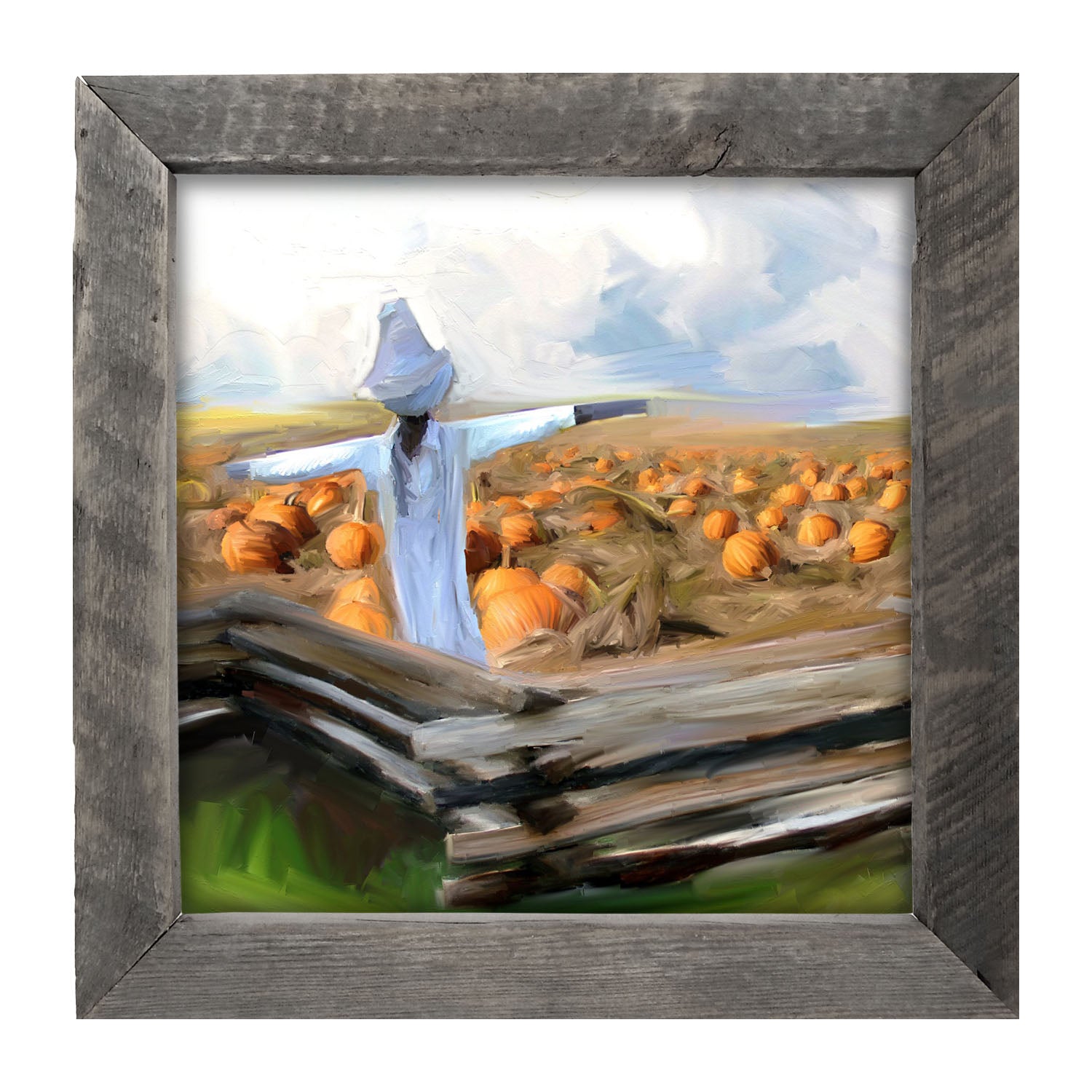 Old Scarecrow - Framed art