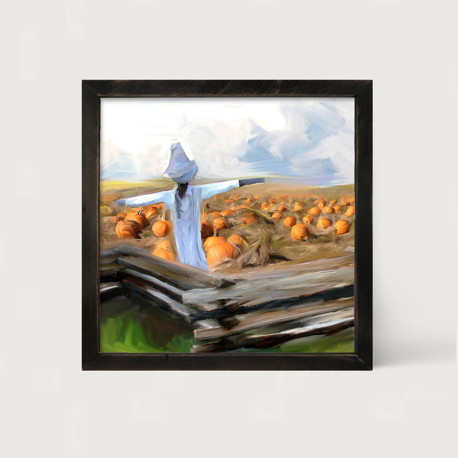 Old Scarecrow - Framed art