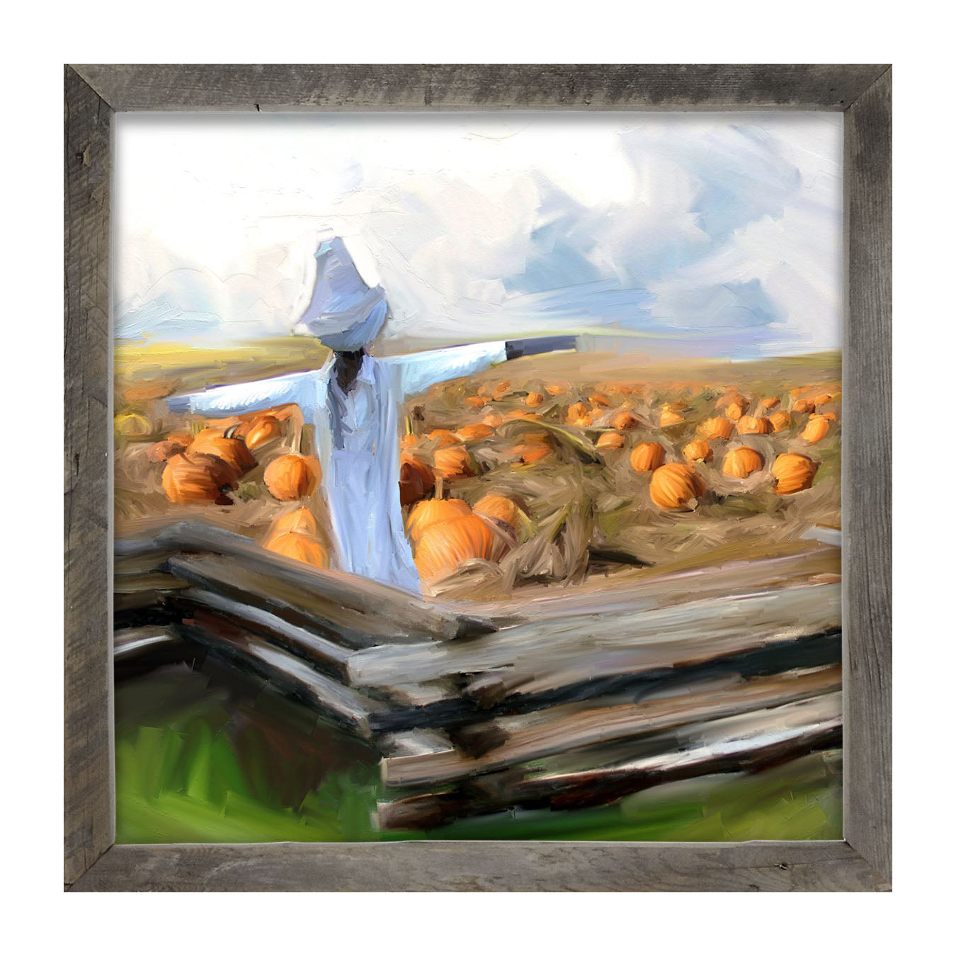 Old Scarecrow - Framed art