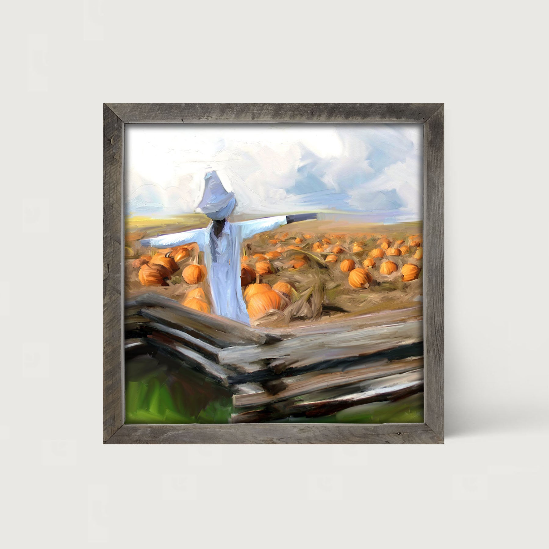 Old Scarecrow - Framed art