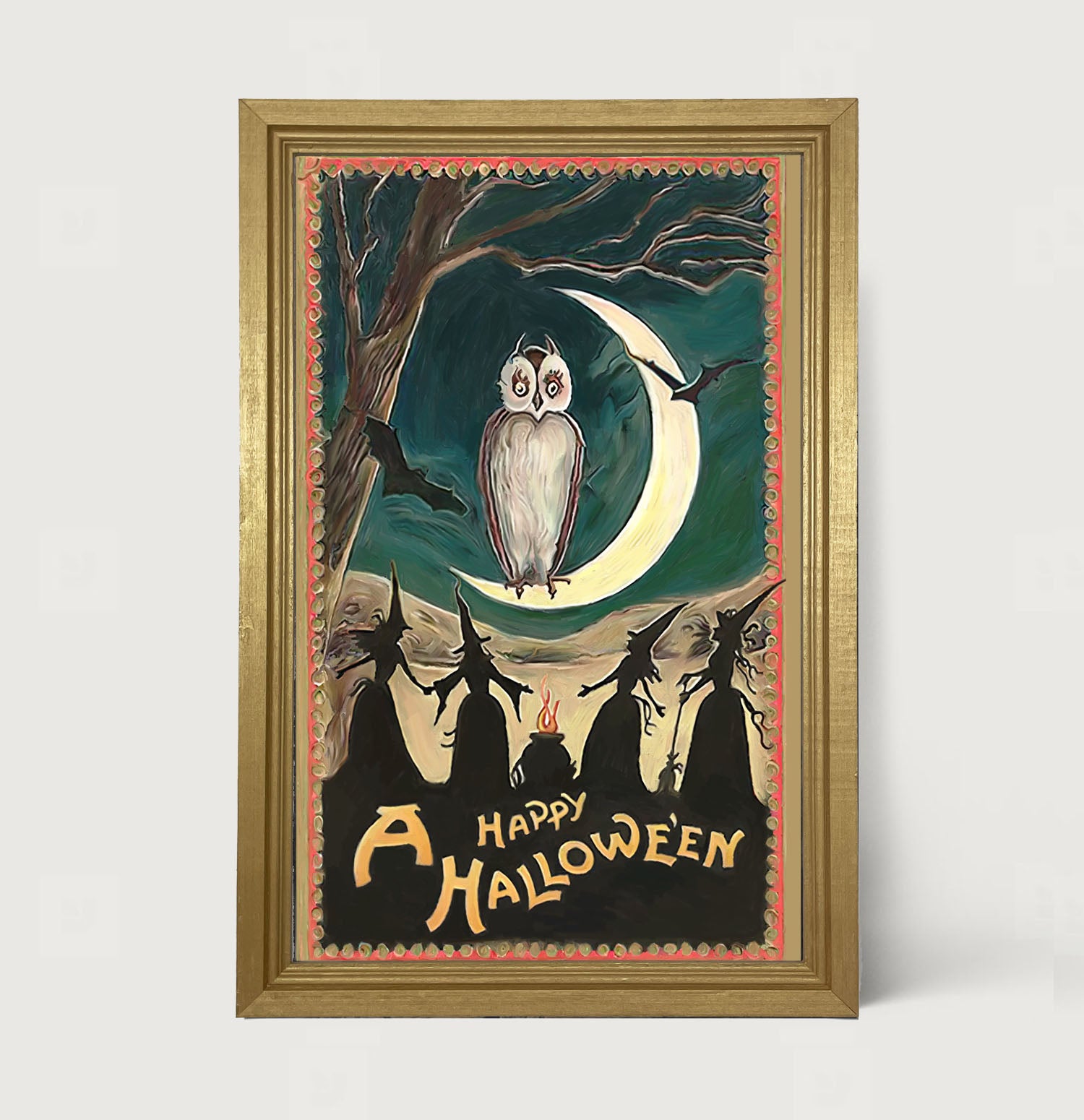 A Happy Halloween - Framed art
