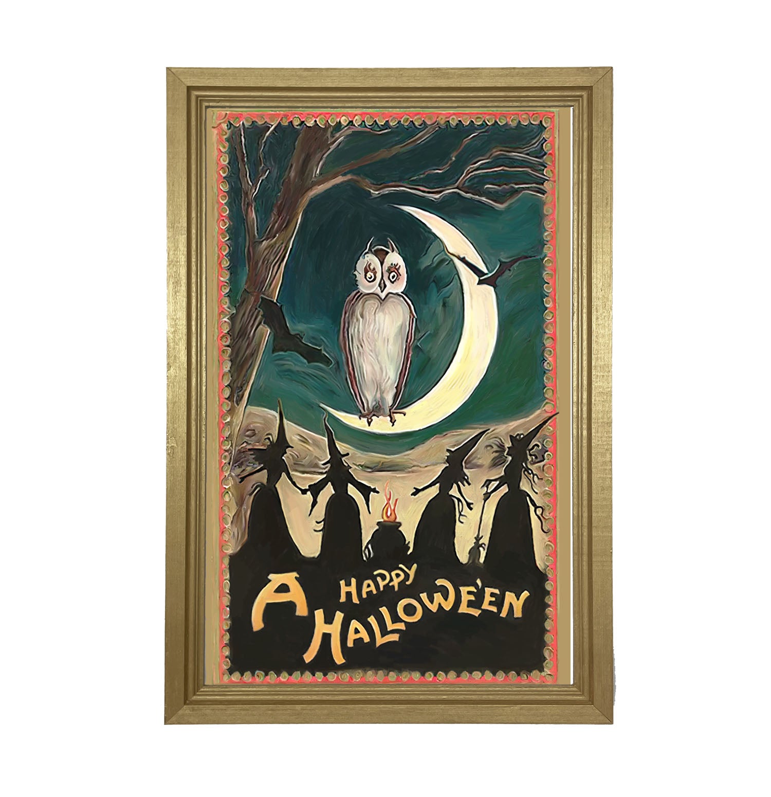 A Happy Halloween - Framed art