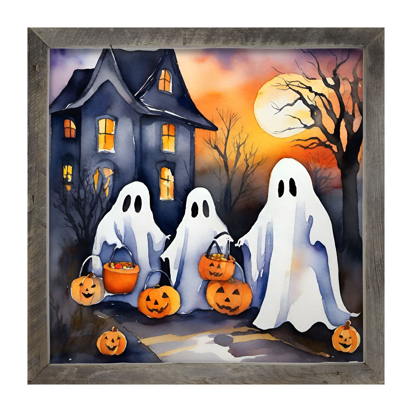 Trick or treating ghosts