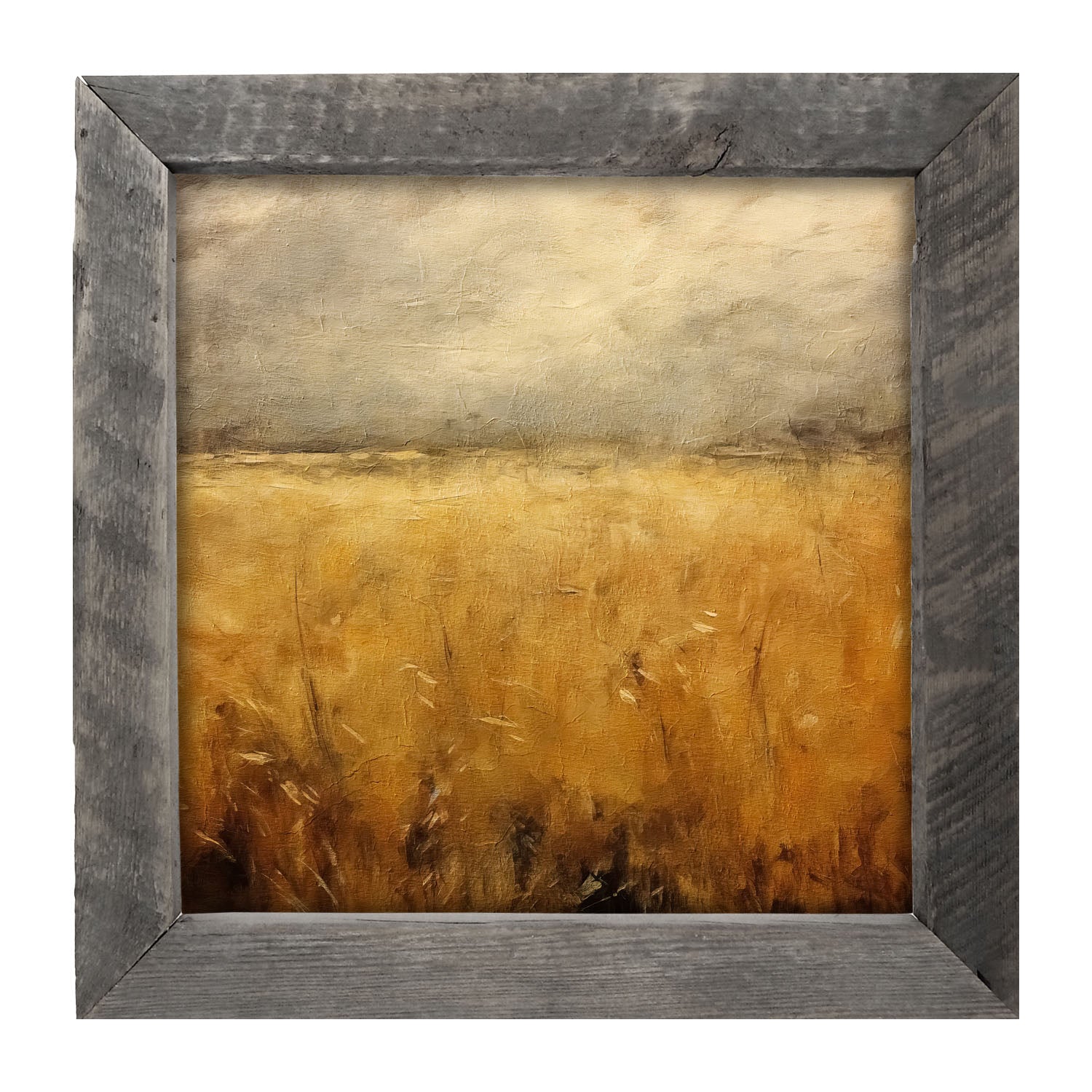 Autumn field - Framed art