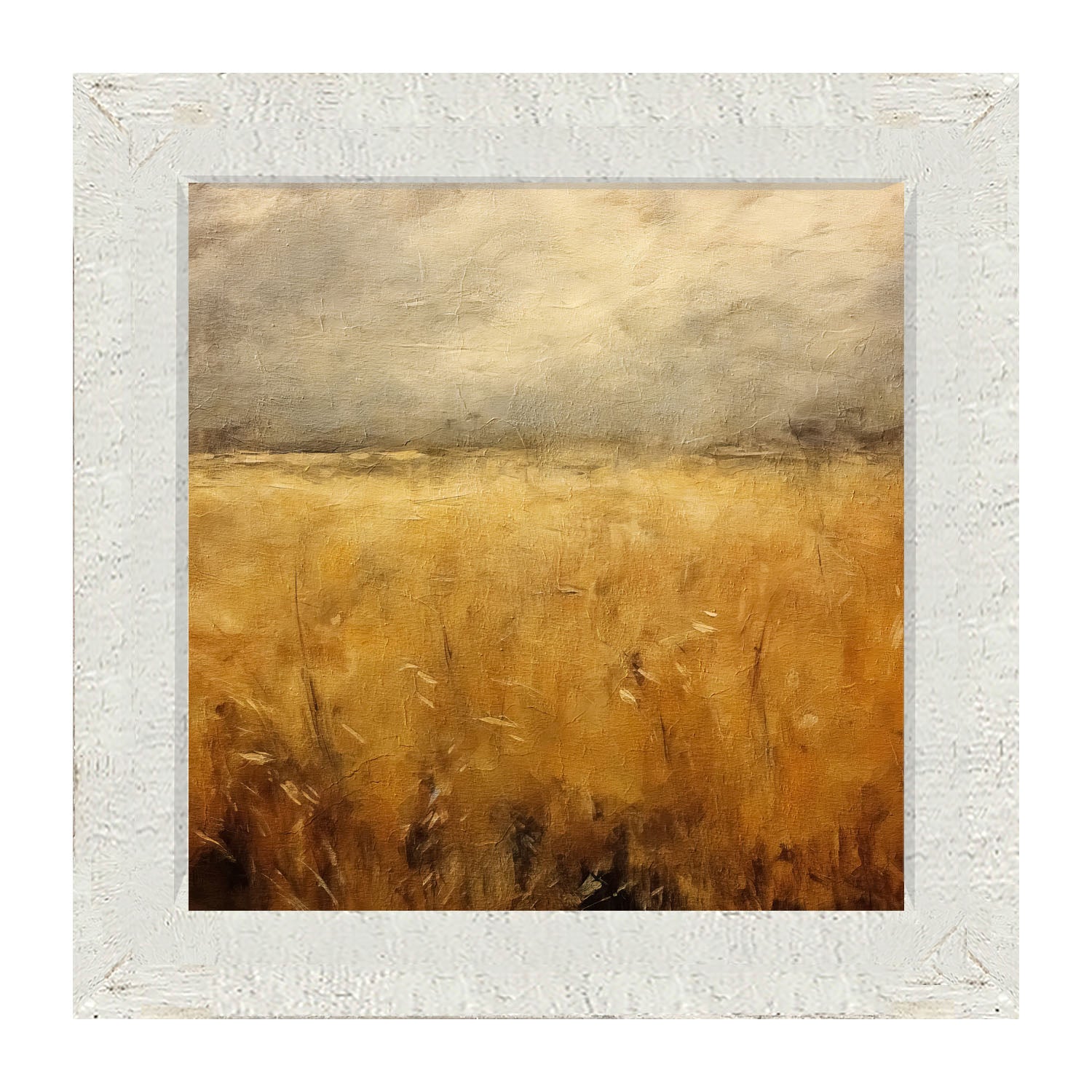 Autumn field - Framed art