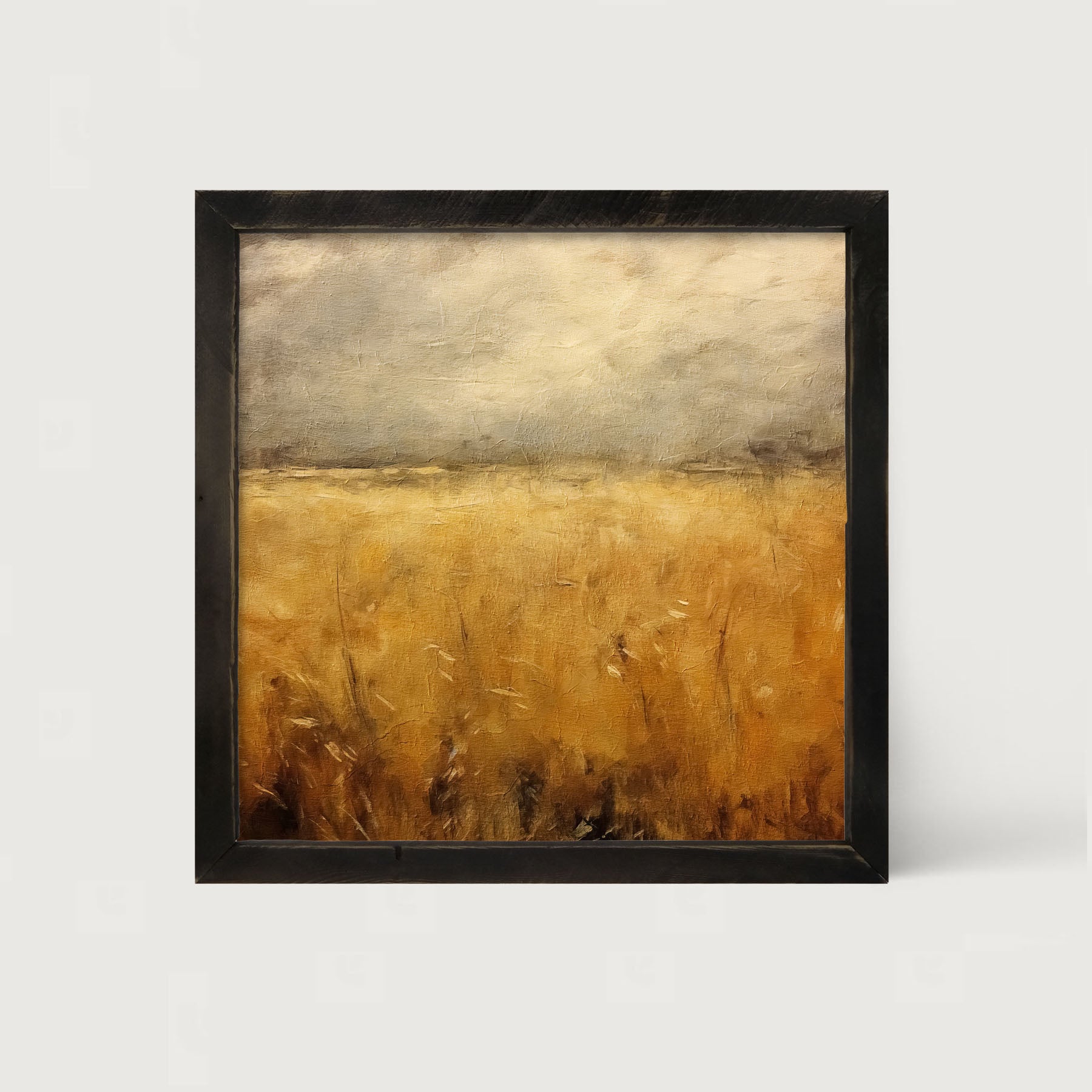 Autumn field - Framed art