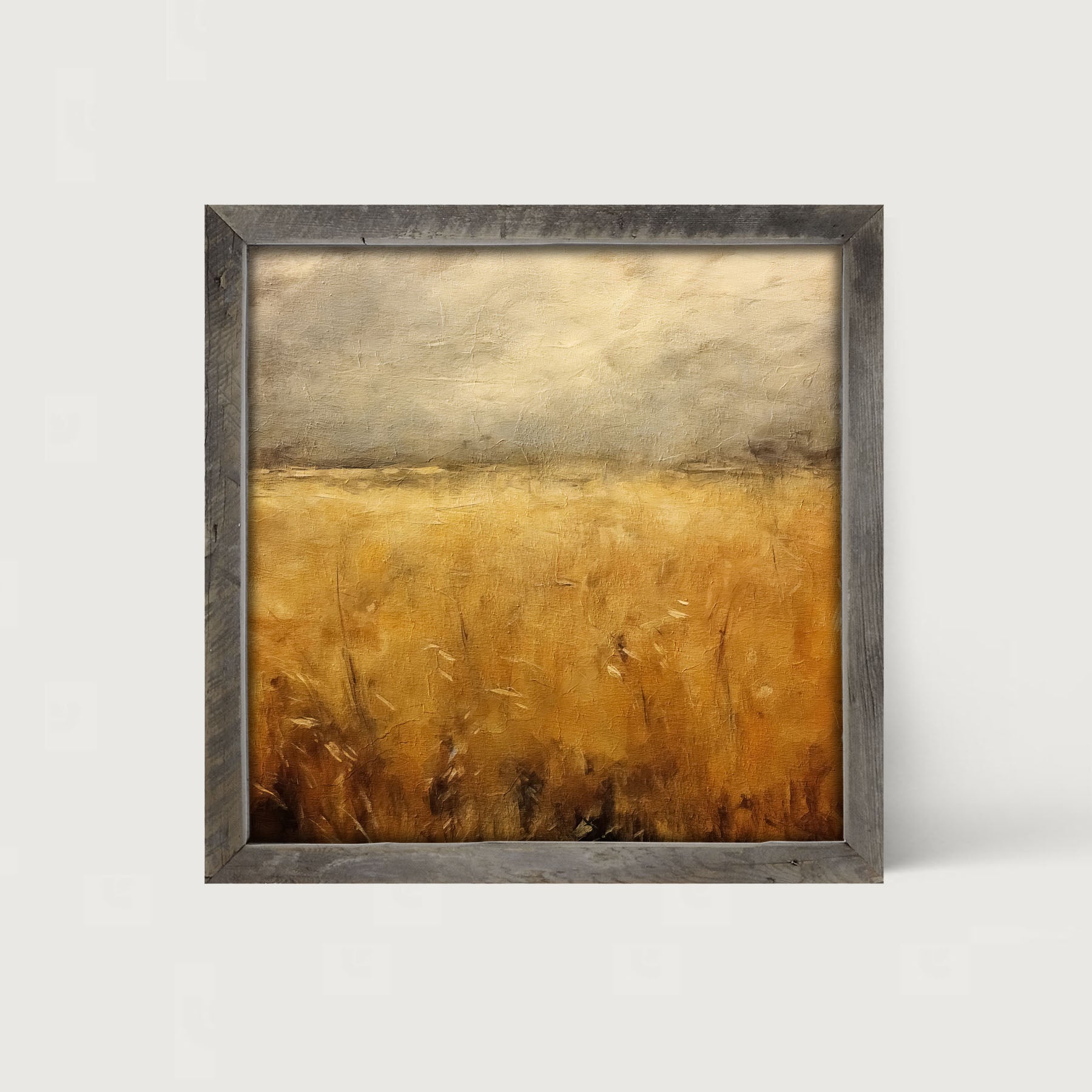 Autumn field - Framed art