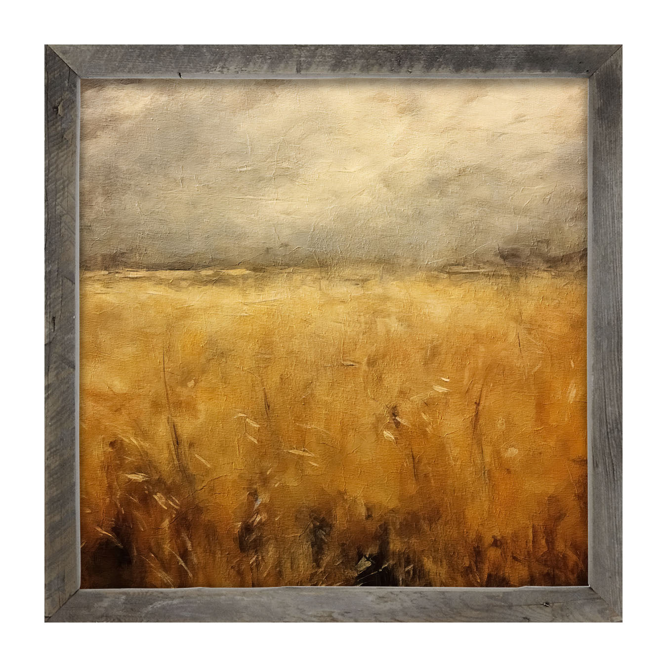 Autumn field - Framed art