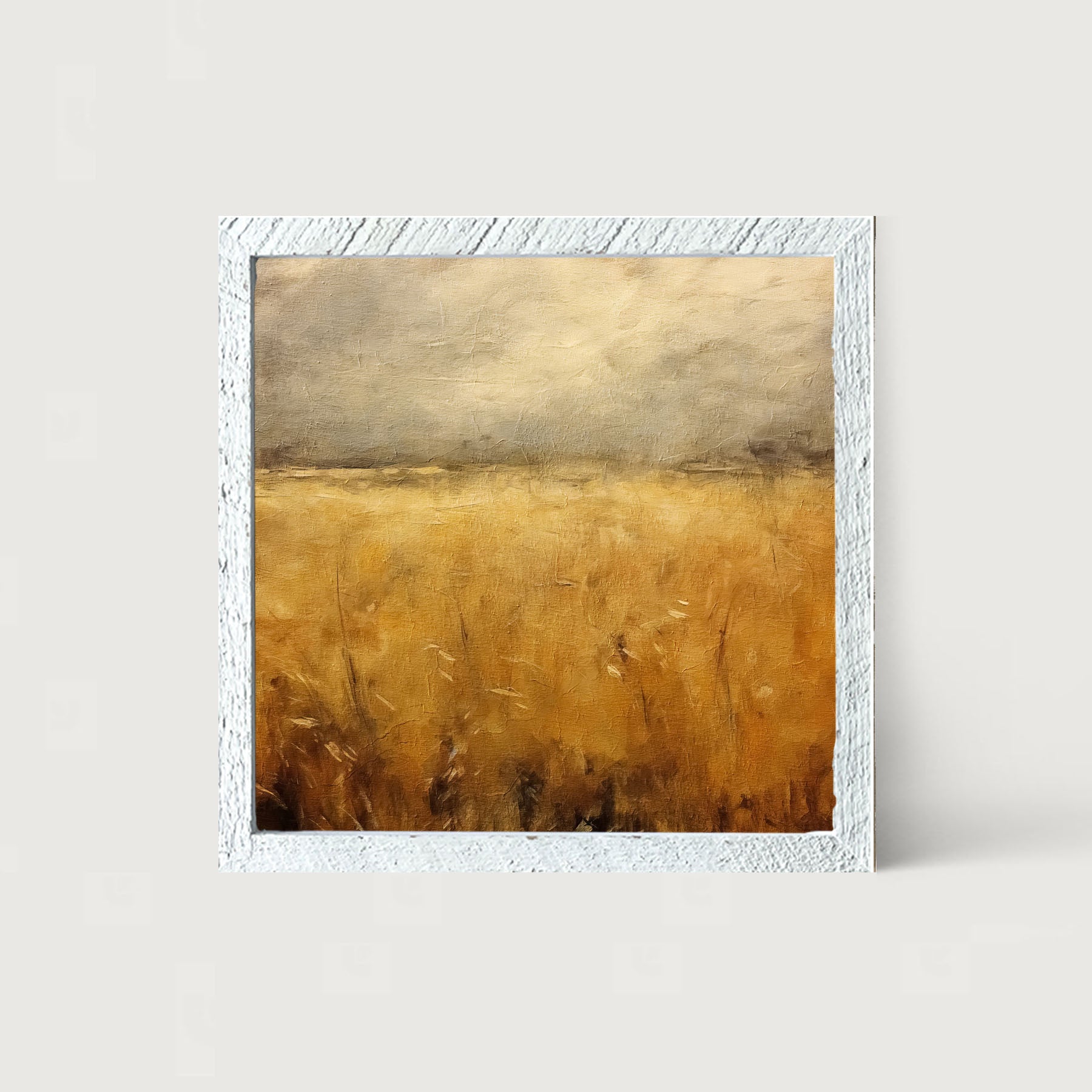 Autumn field - Framed art