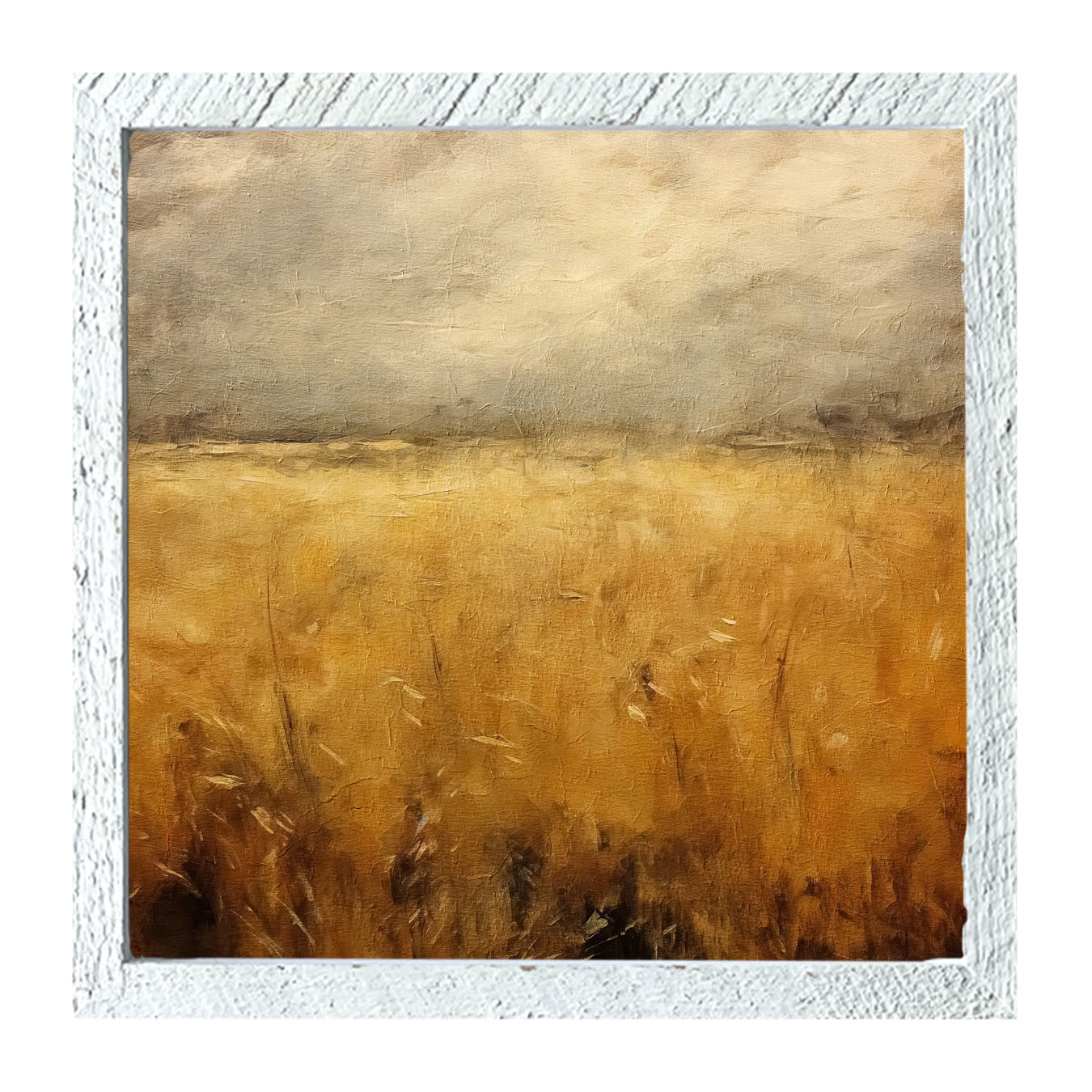 Autumn field - Framed art