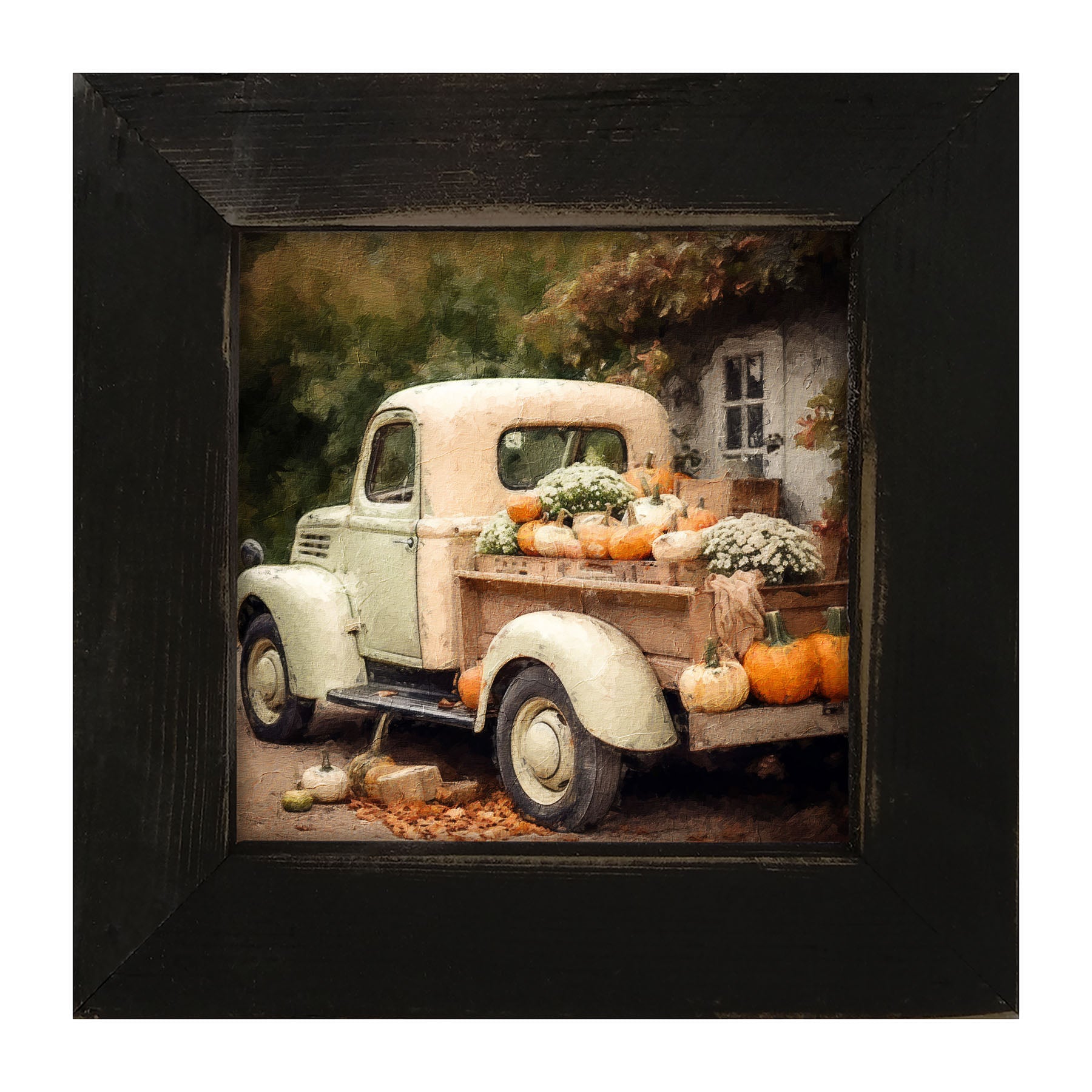 Pink and White Truck - Framed Art