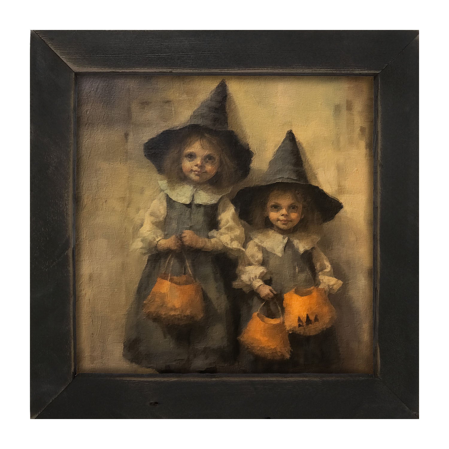 Trick or Treating Witches - Framed Art