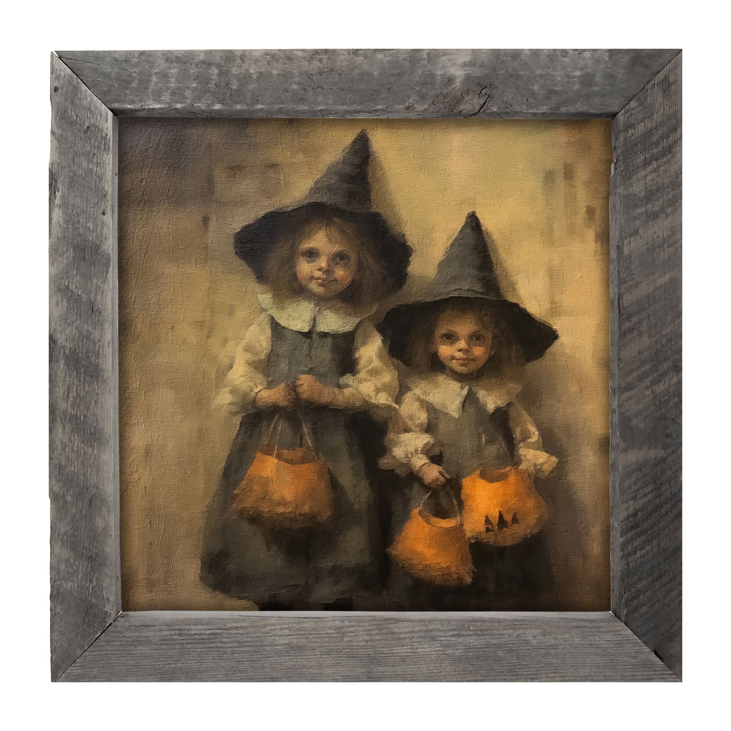 Trick or Treating Witches - Framed Art