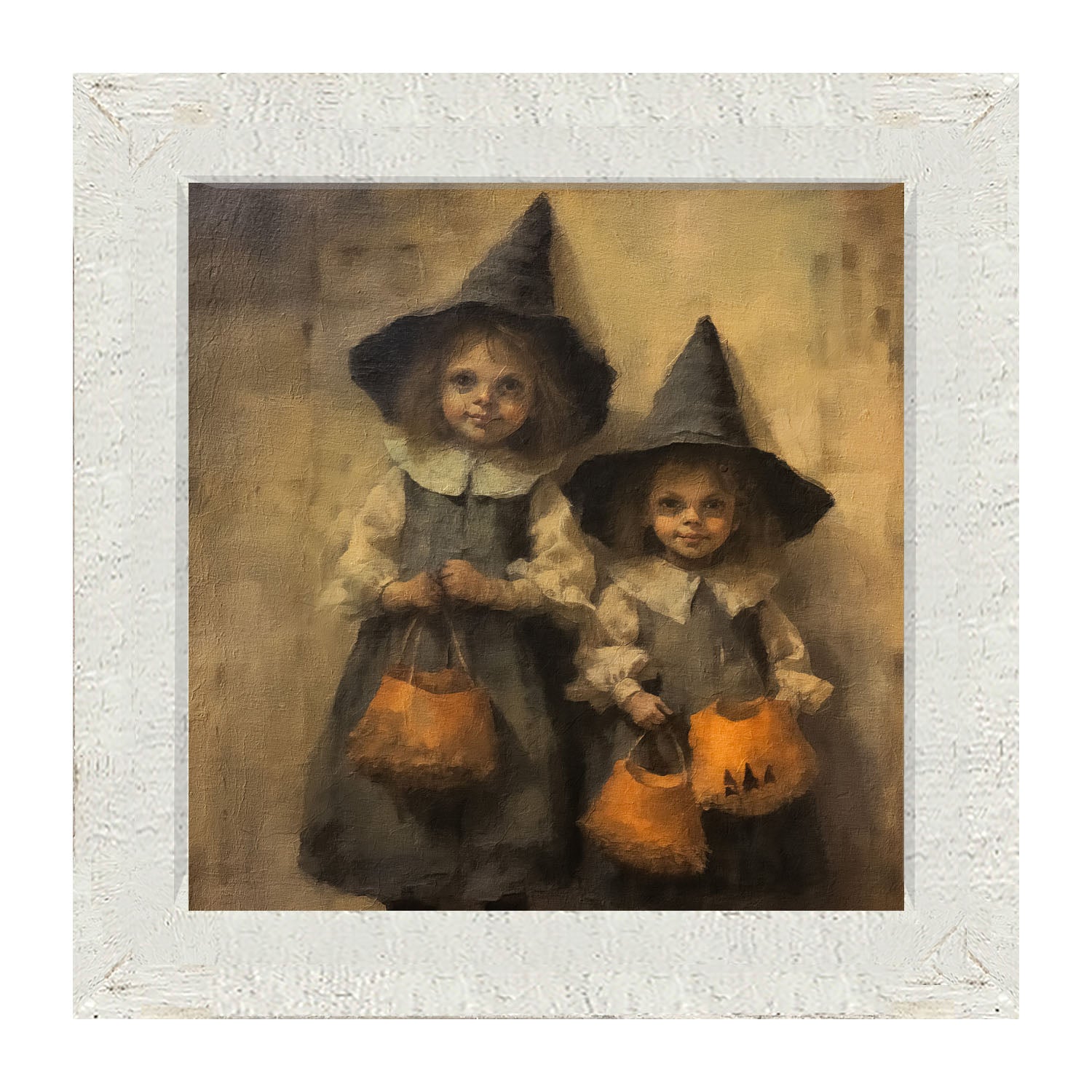 Trick or Treating Witches - Framed Art