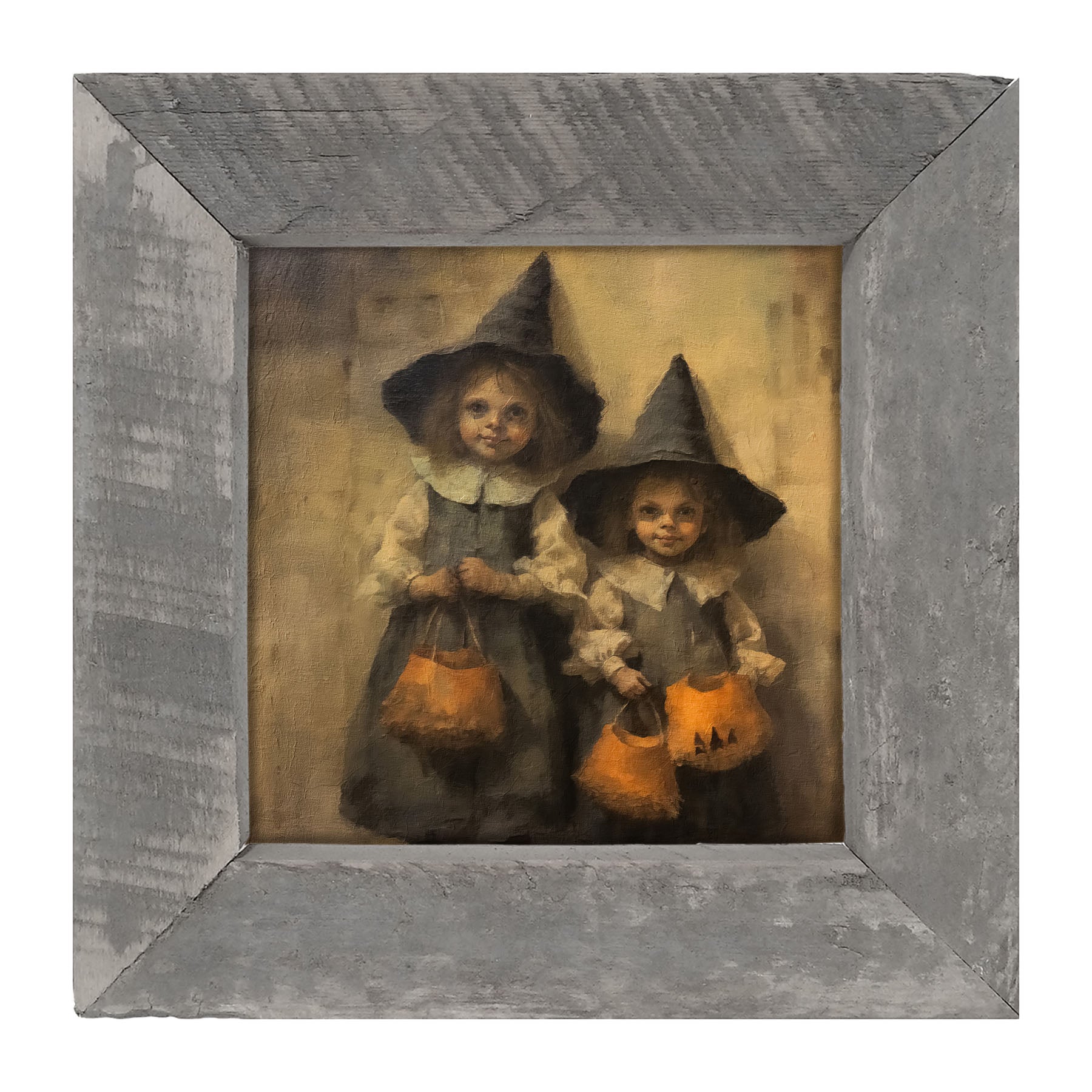 Trick or Treating Witches - Framed Art