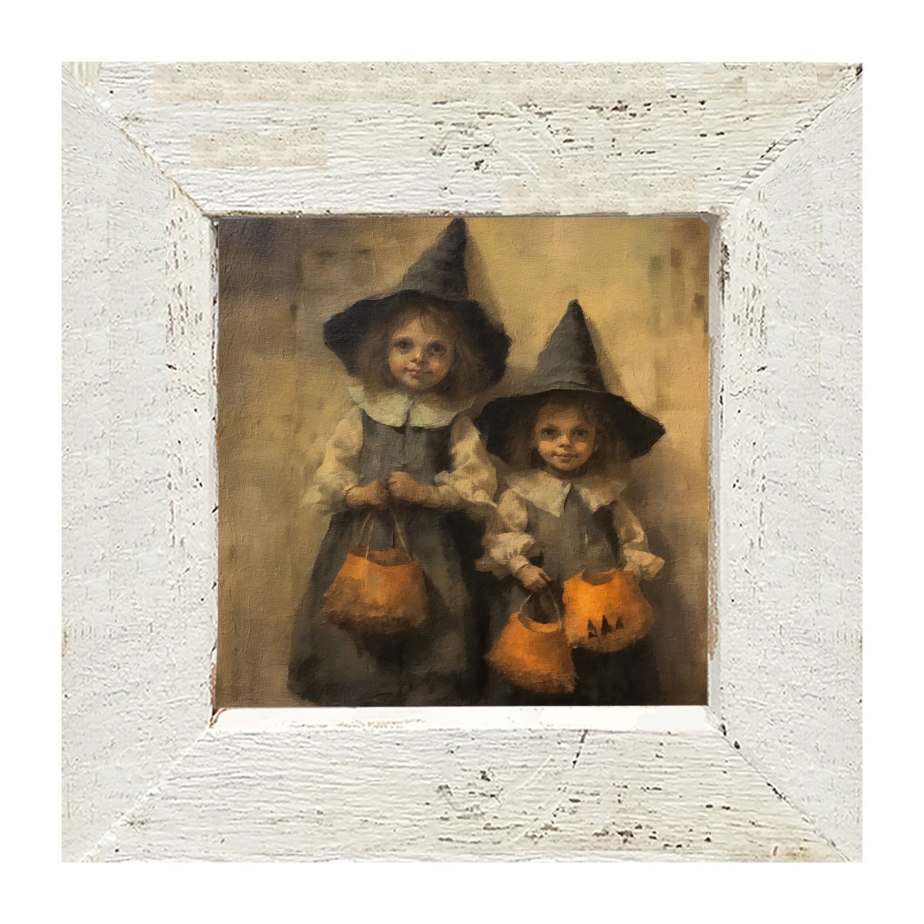 Trick or Treating Witches - Framed Art