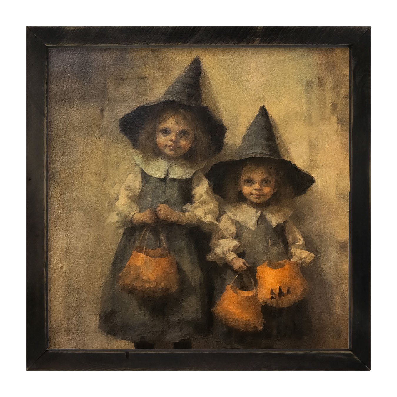 Trick or Treating Witches - Framed Art