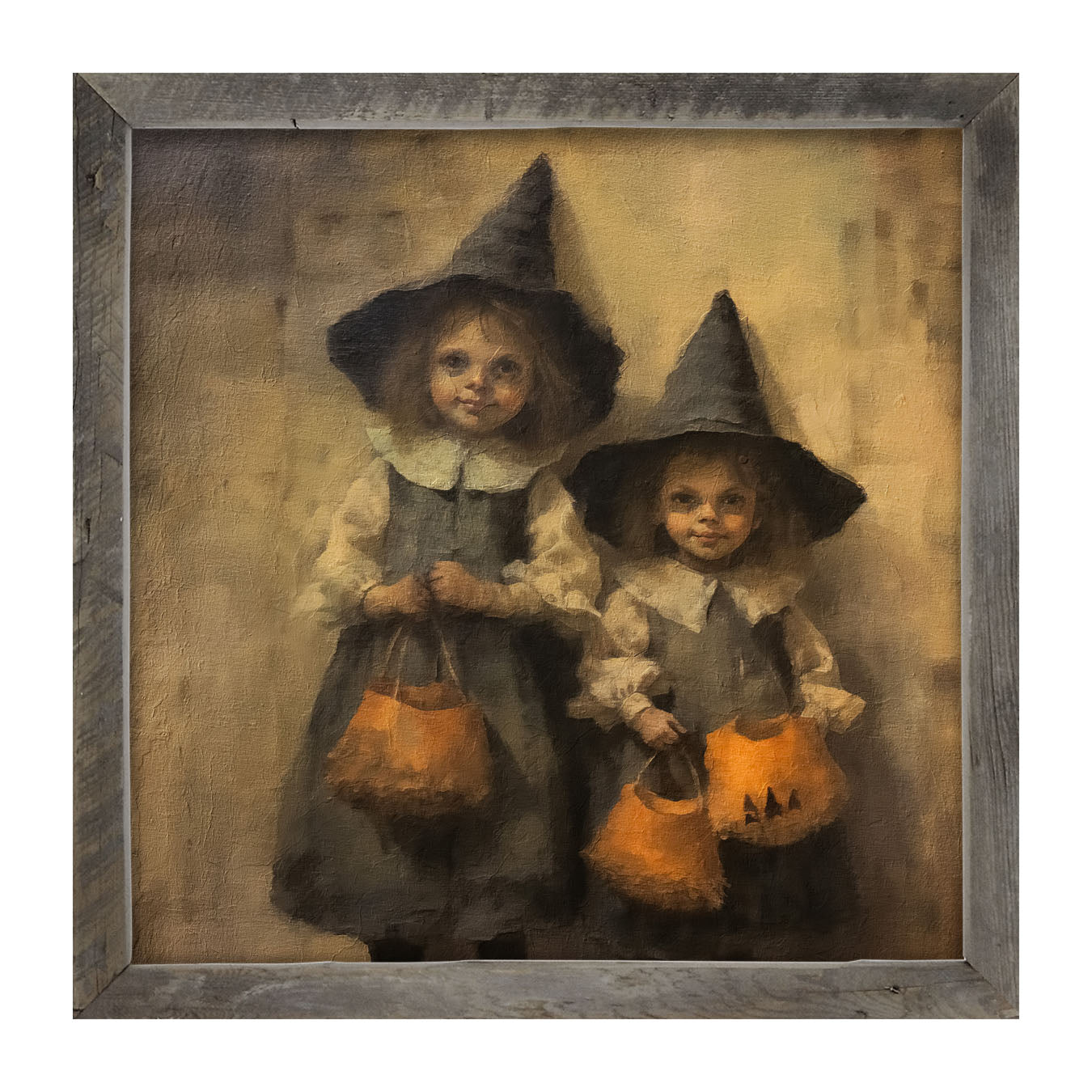 Trick or Treating Witches - Framed Art