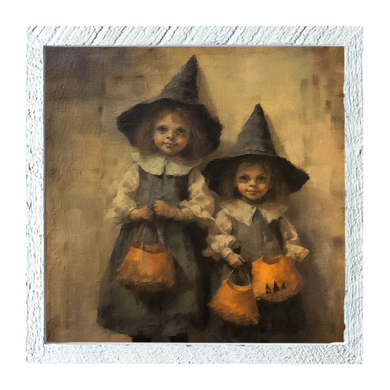 Trick or Treating Witches - Framed Art