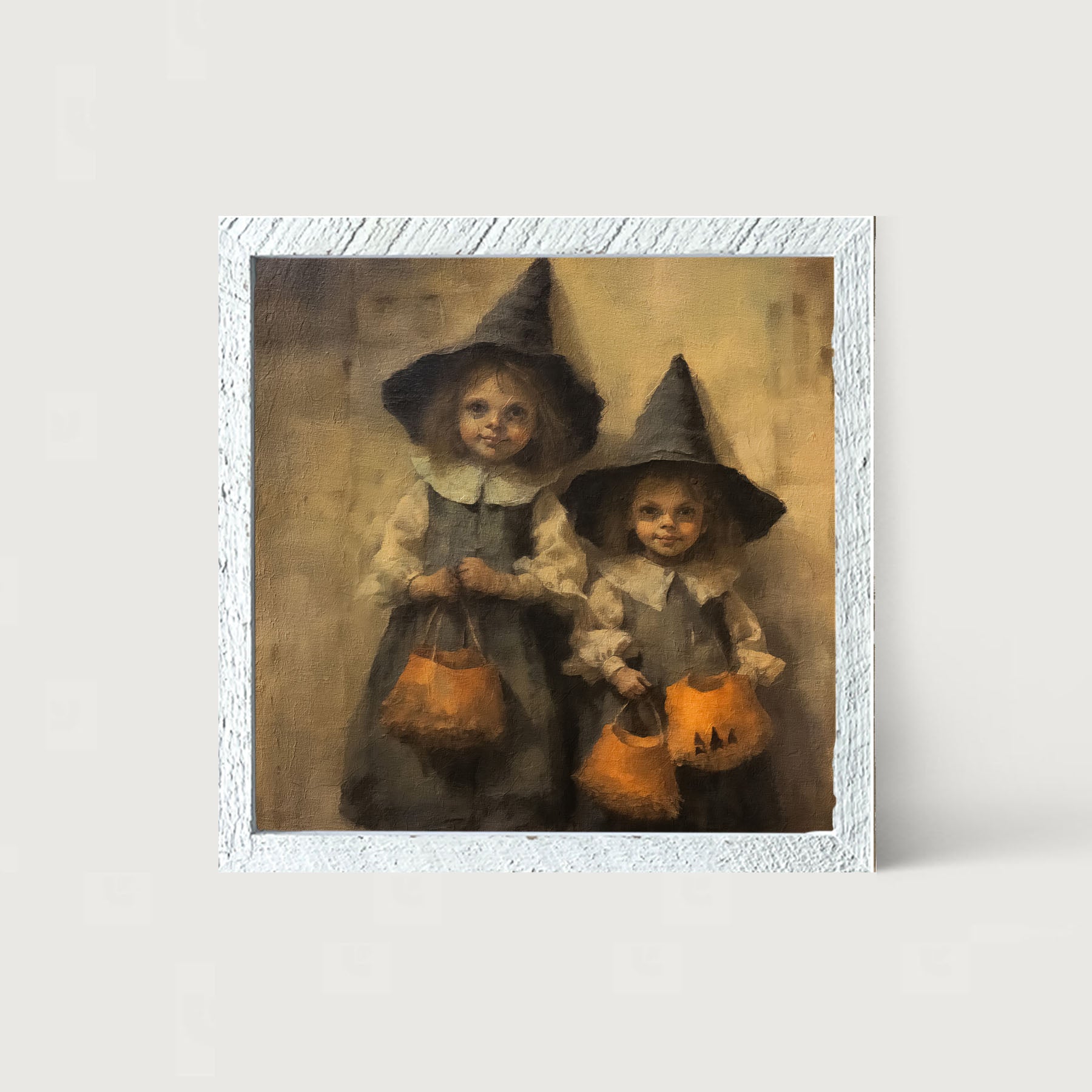 Trick or Treating Witches - Framed Art