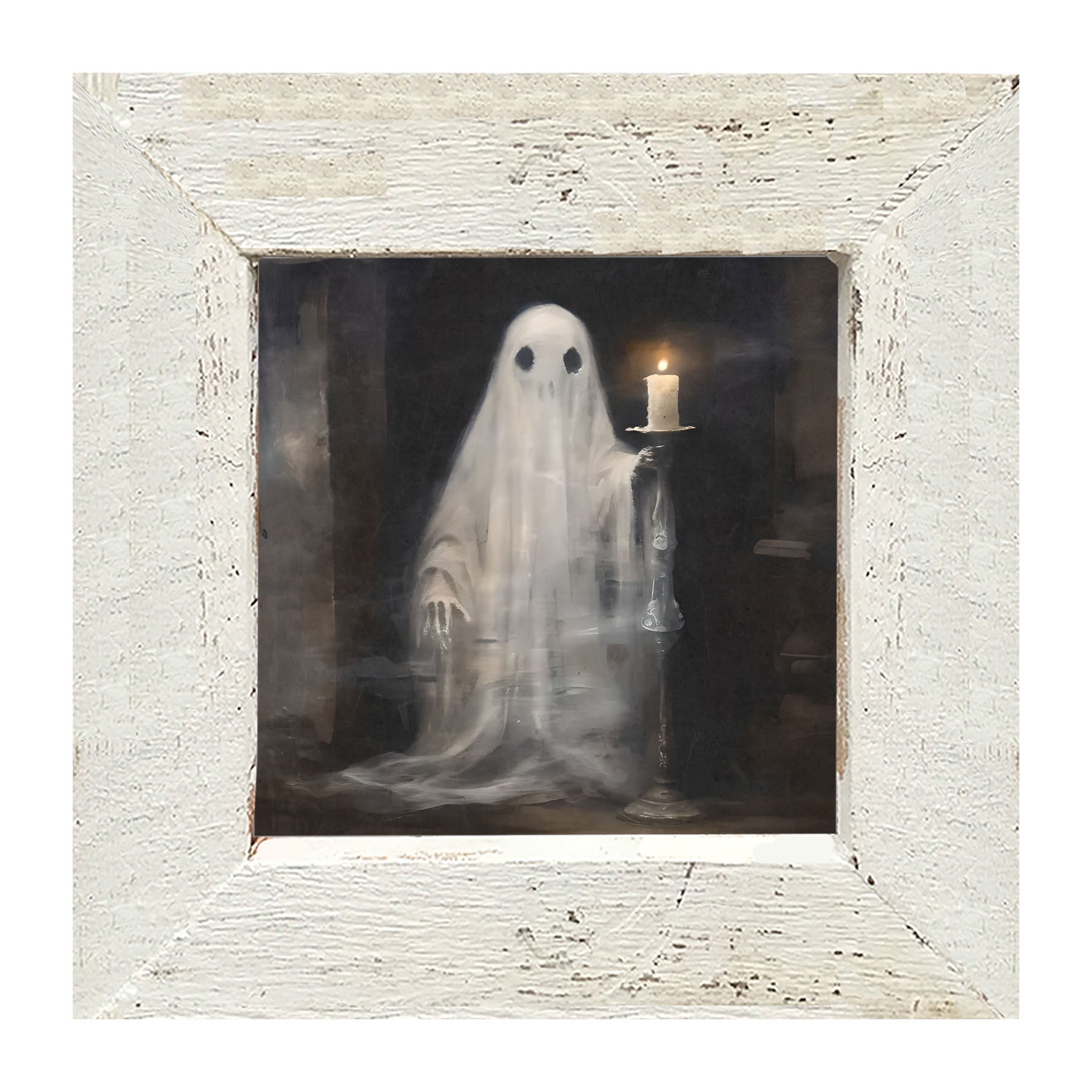 Ghost holding a candle