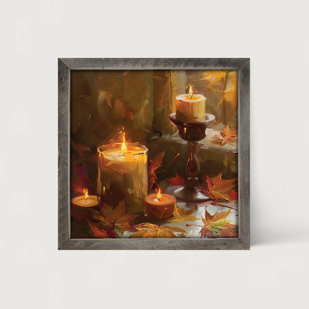 Candles and Leaves