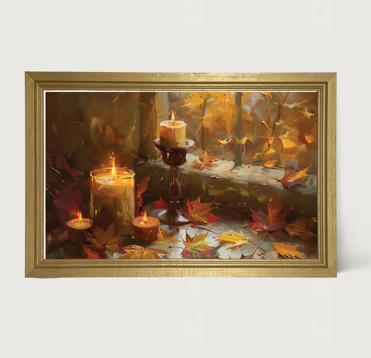 Candles and Leaves