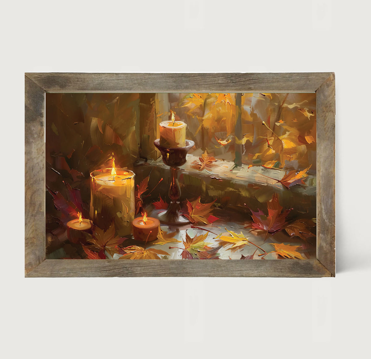Candles and Leaves