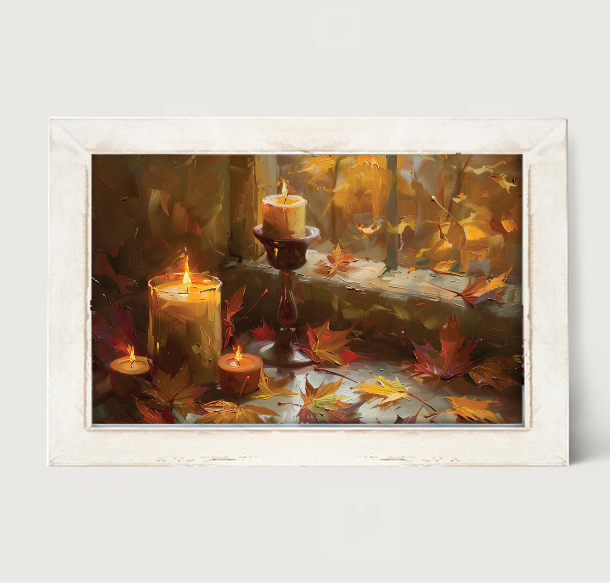 Candles and Leaves