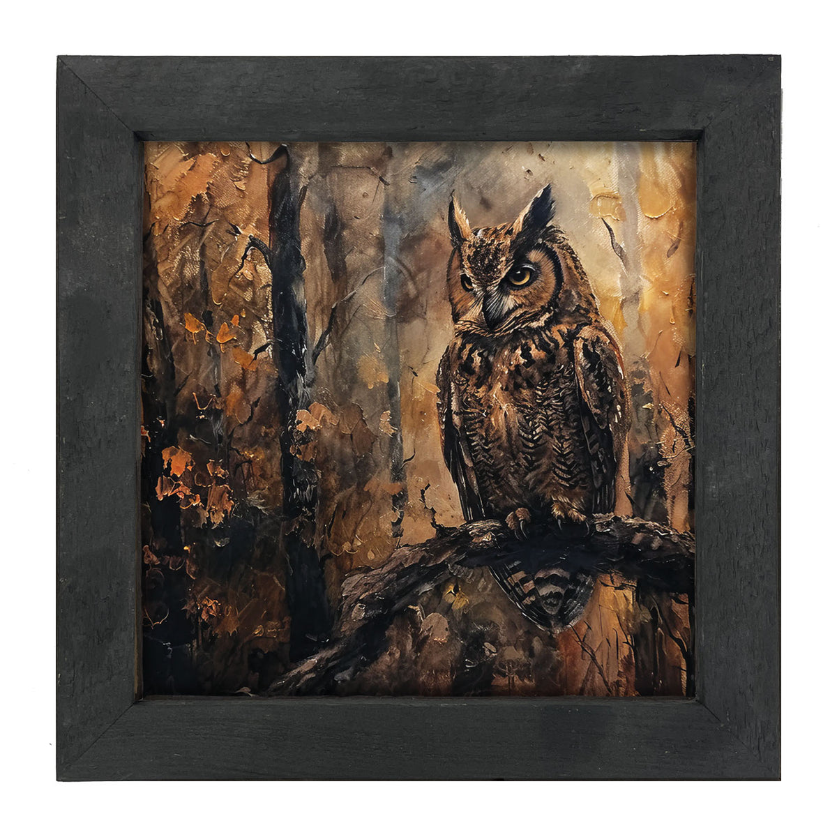 Rustic Owl - Framed Art