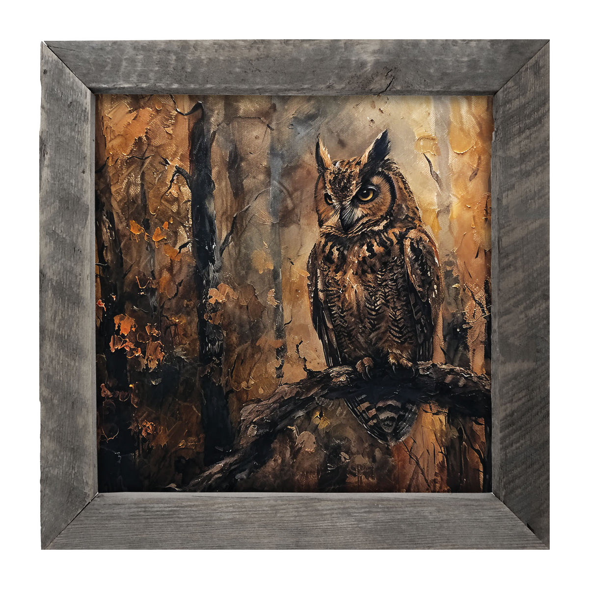 Rustic Owl - Framed Art