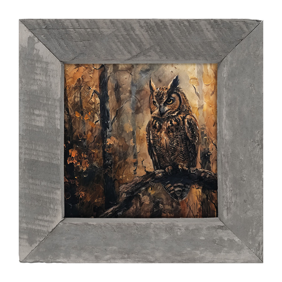 Rustic Owl - Framed Art