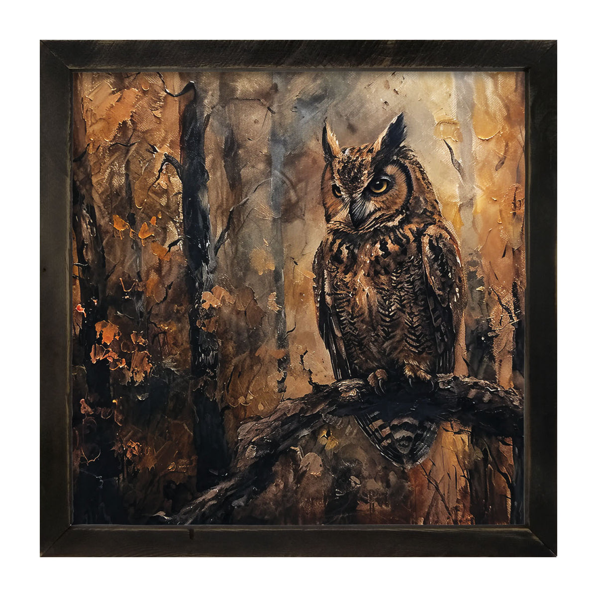 Rustic Owl - Framed Art