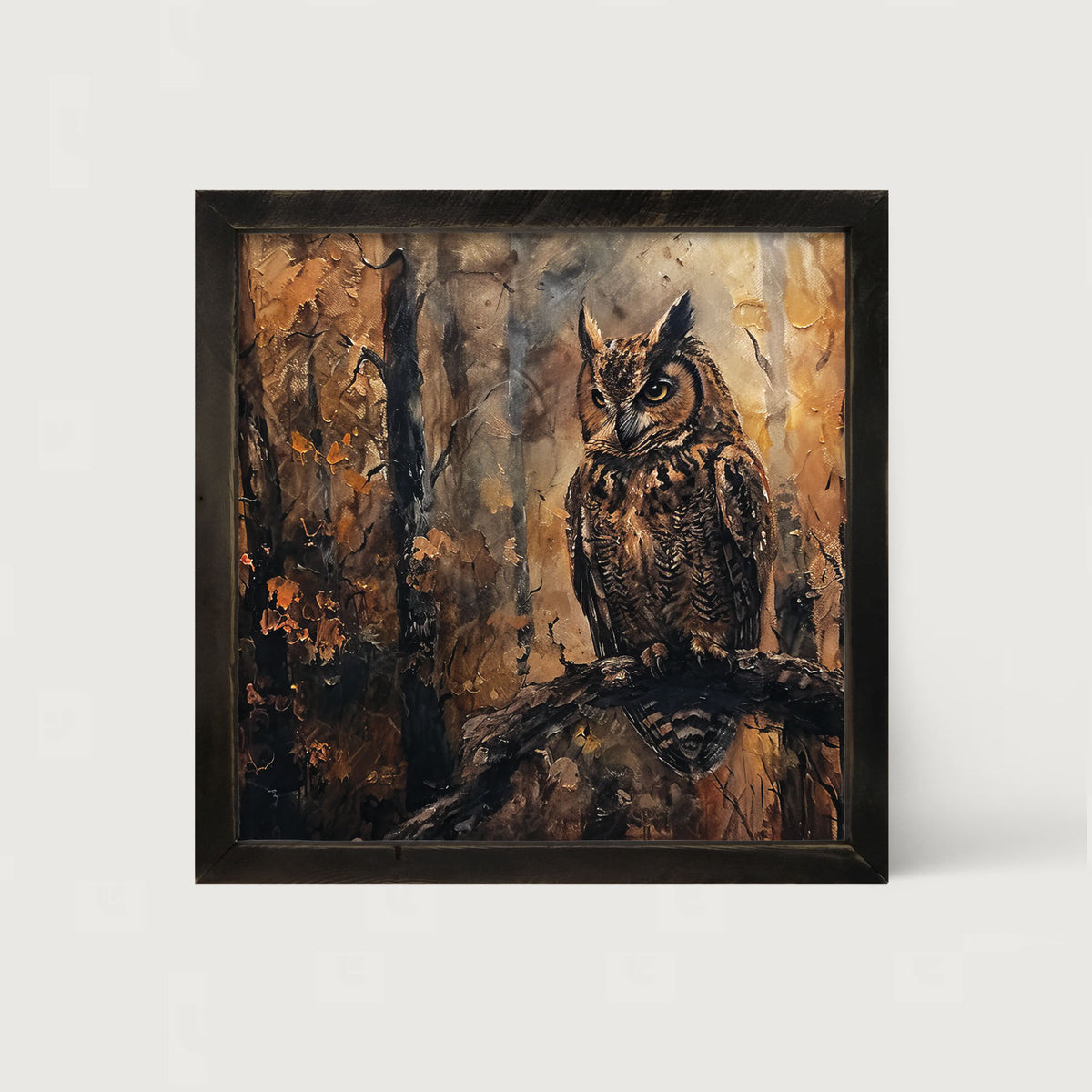 Rustic Owl - Framed Art