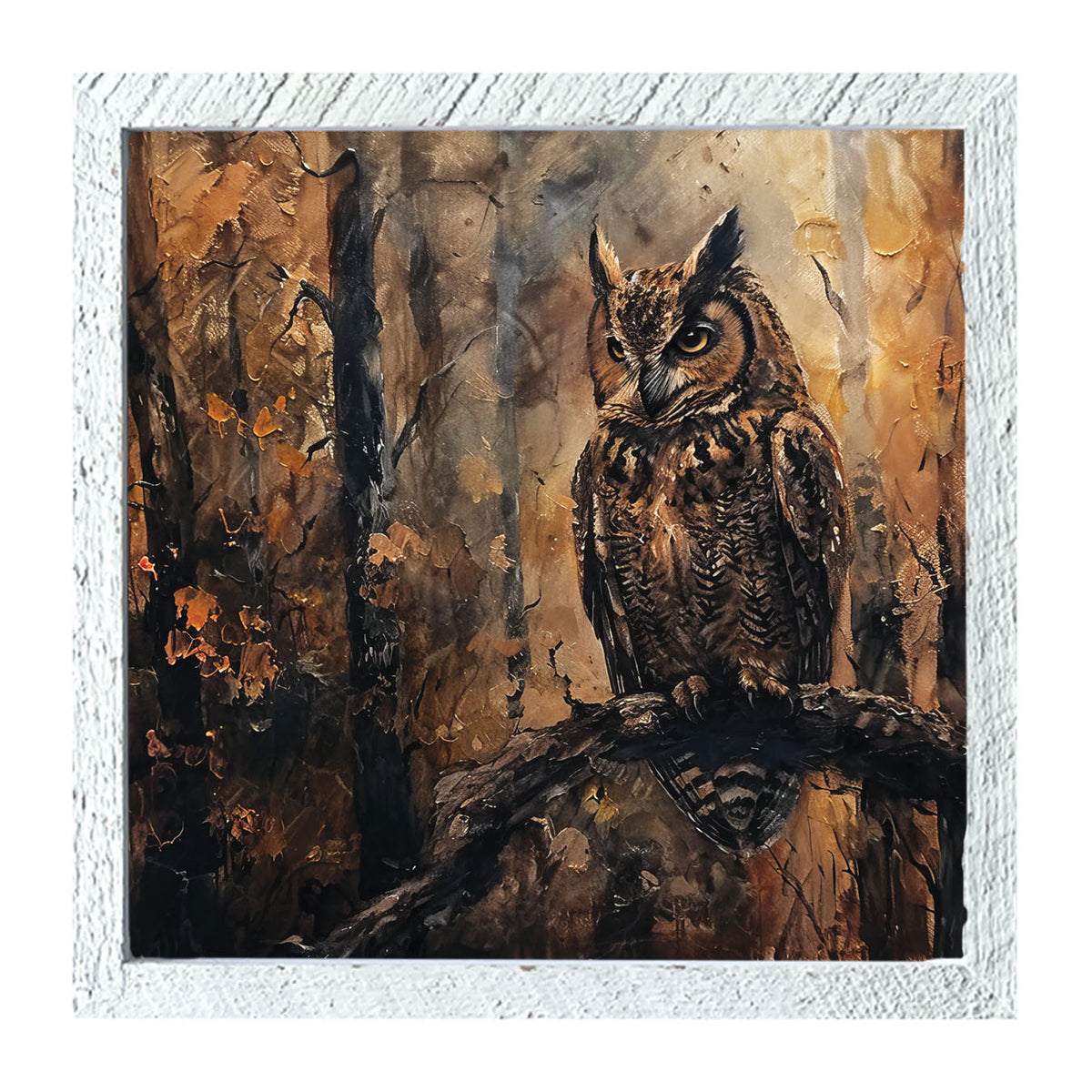 Rustic Owl - Framed Art