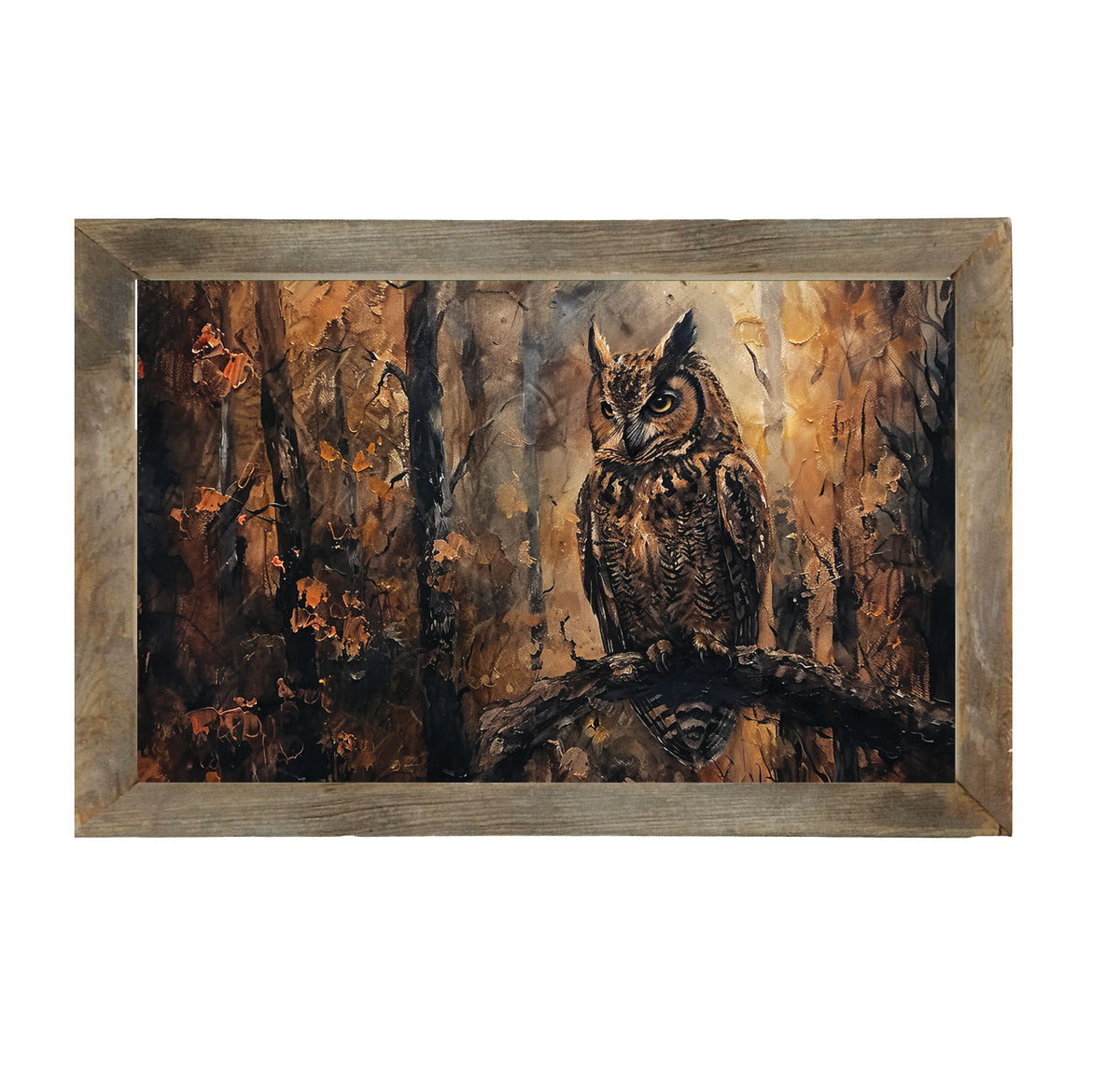 Rustic Owl - Framed Art