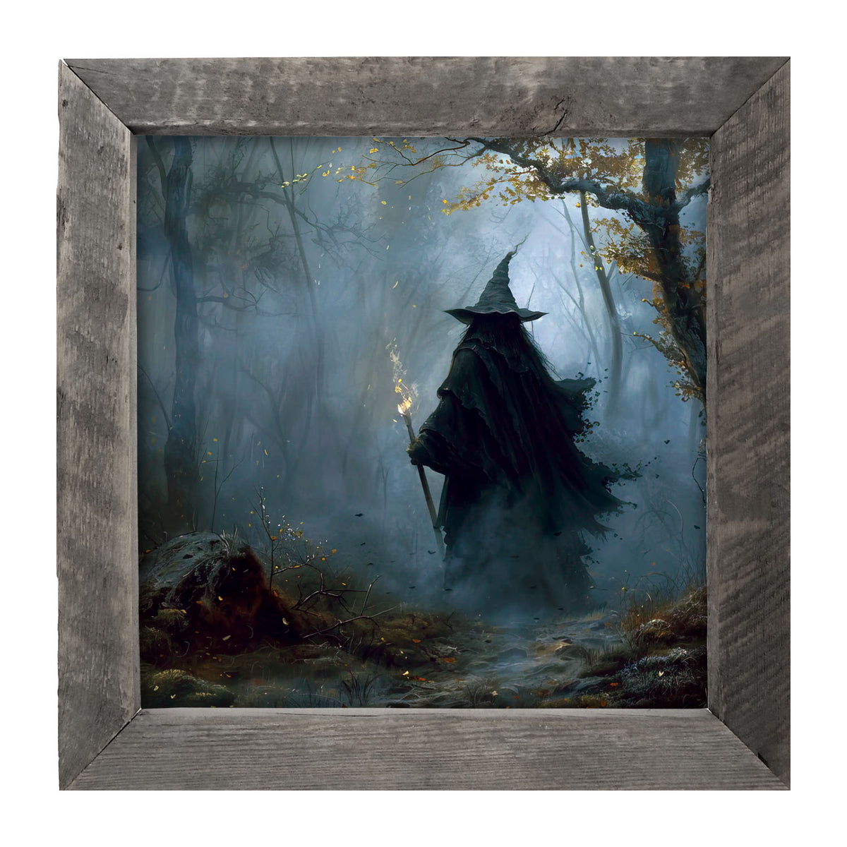 Foggy Night Witch - Framed Art