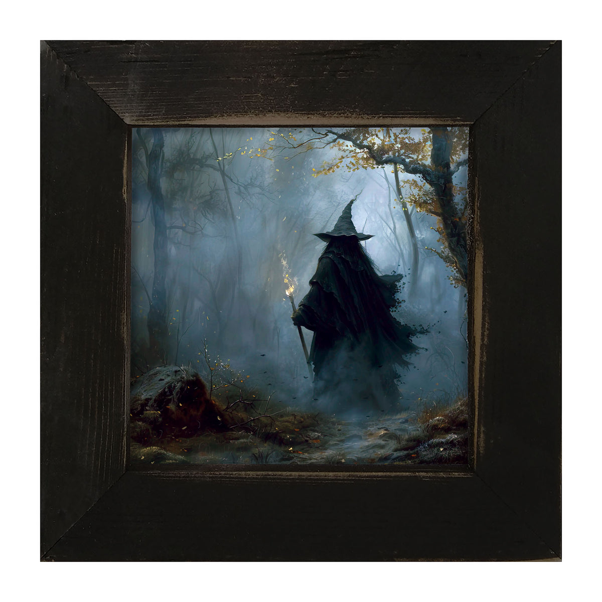 Foggy Night Witch - Framed Art